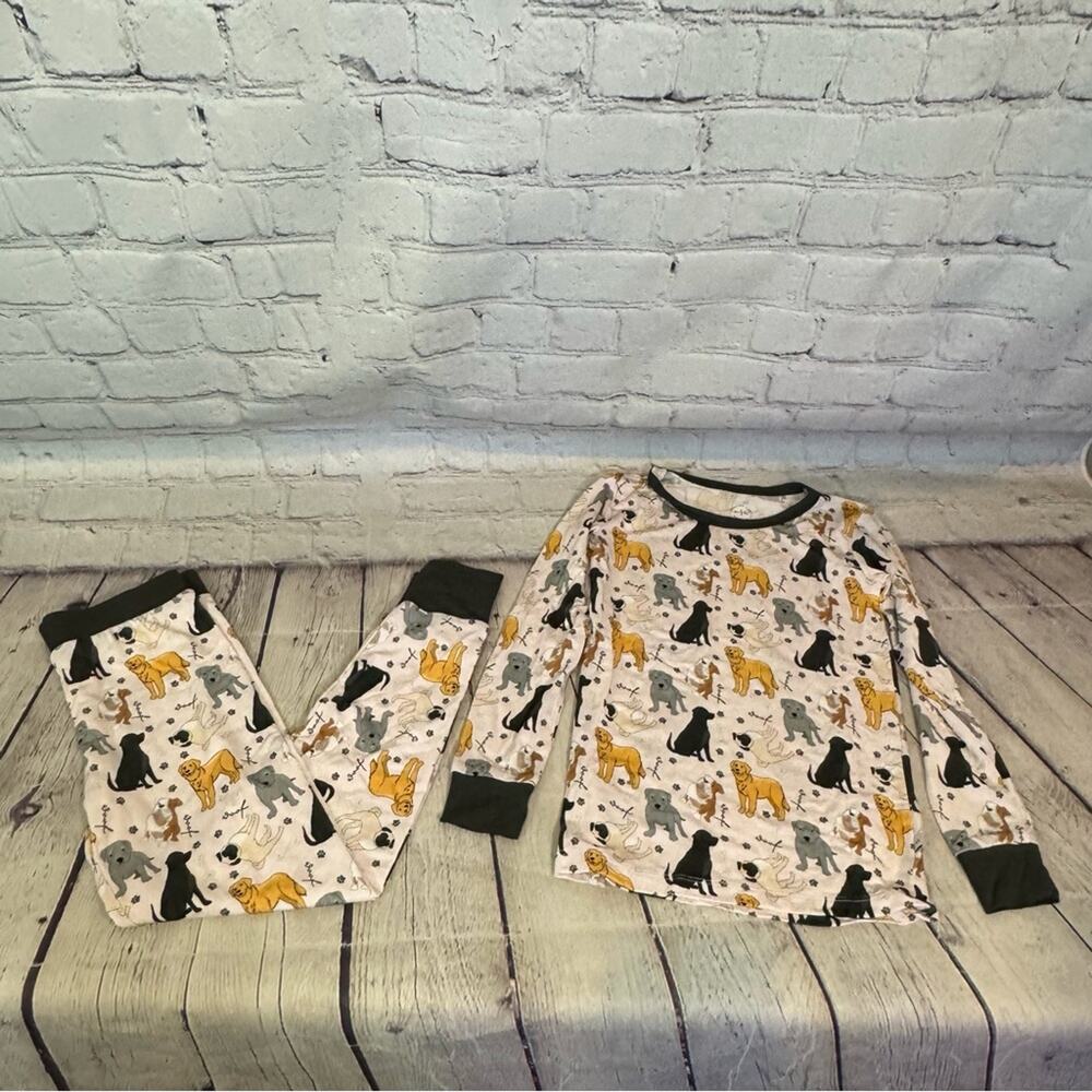 Lullaby Land Bamboo Dog Pattern Bamboo Pajama Set